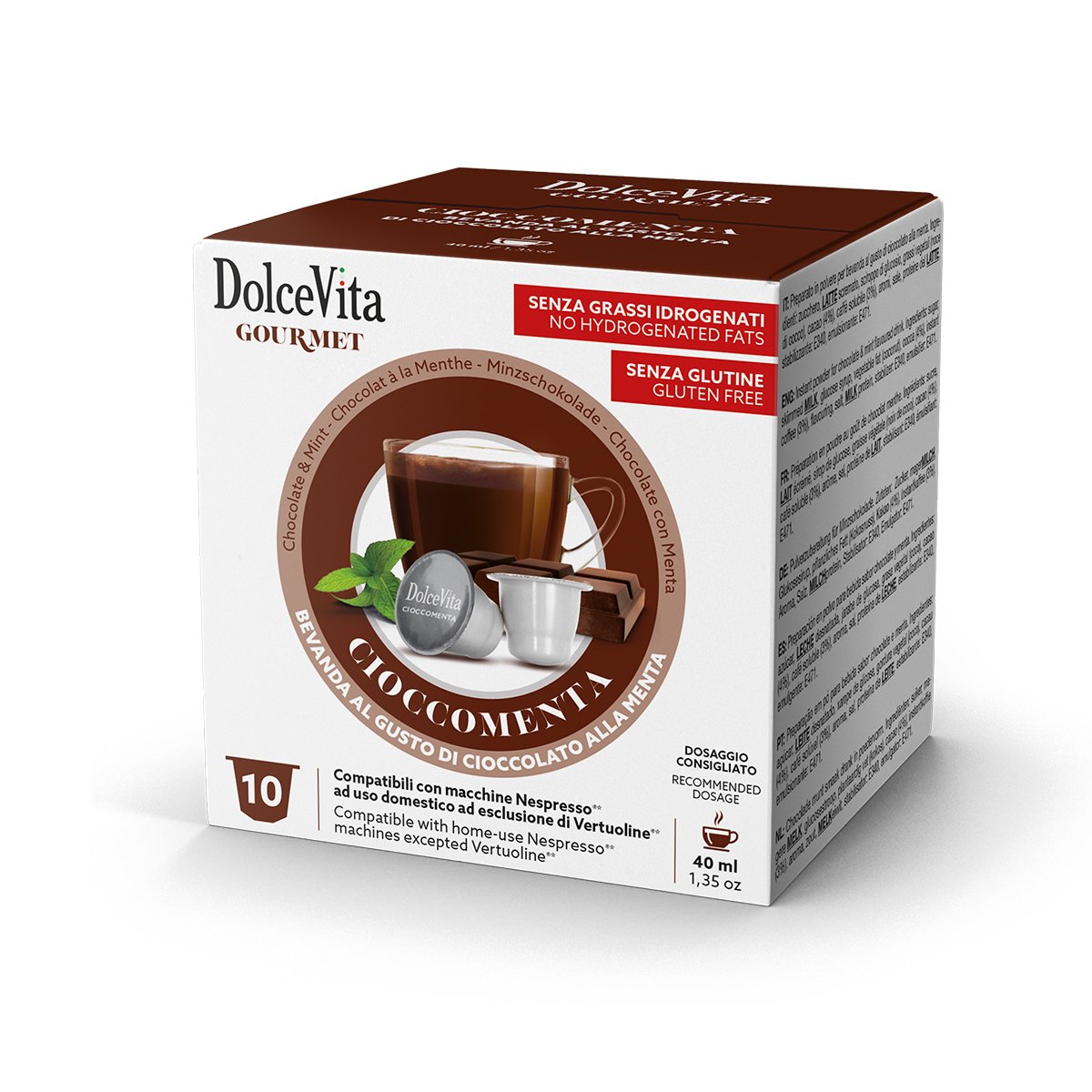 Kakaokapsel DolceVita Mündikakao Nespresso® 10 kapslit