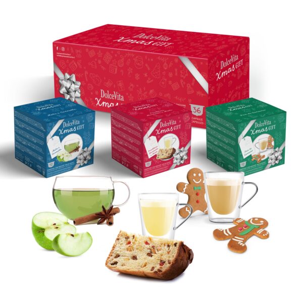 Kinkekarp “Jõulumaitsed” Dolce Gusto® kolm erinevat maitsejooki